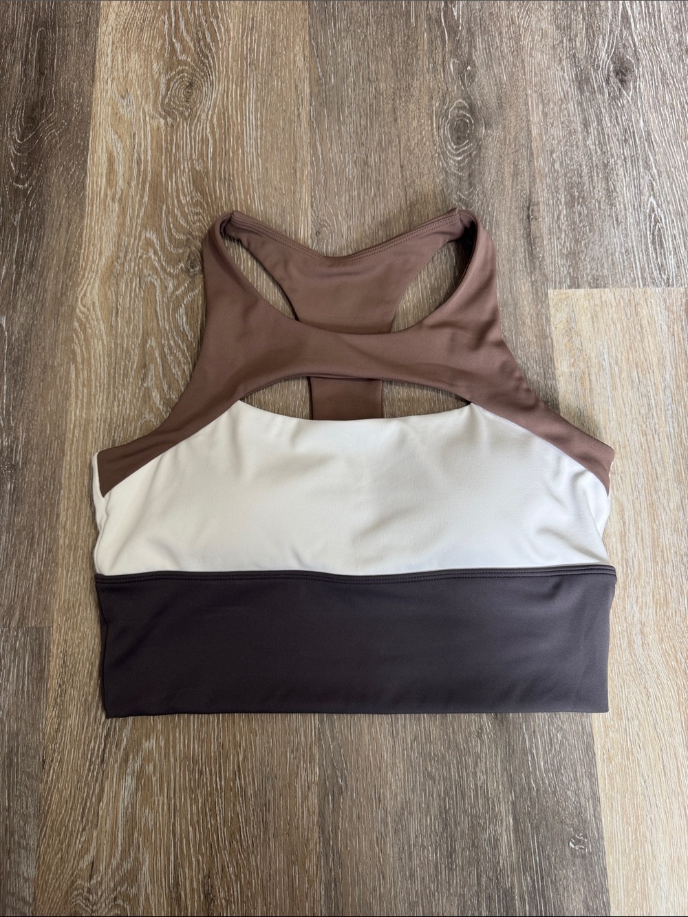 Vitality Cloud II™ Longline Sports Bra - Espresso Colorblock - Size M